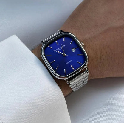Casio Watch Silver + Black – كاسيو ووتش فضي + أسود