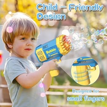 Magical bubble Gun for kids 80 Holes - مسدس فقاعات سحري للأطفال بـ 80 فتحة