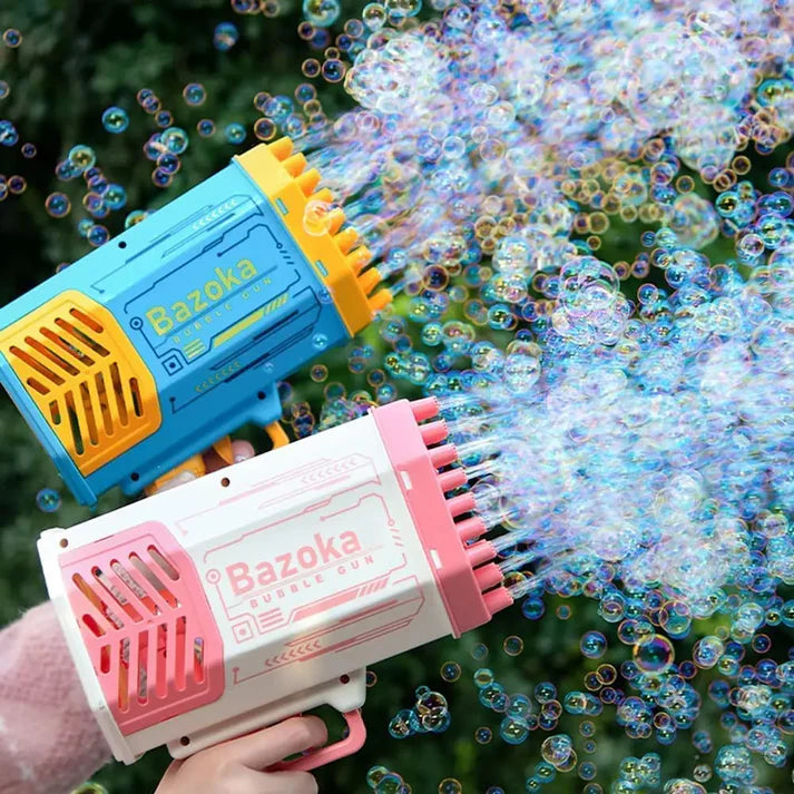 Magical bubble Gun for kids 80 Holes - مسدس فقاعات سحري للأطفال بـ 80 فتحة